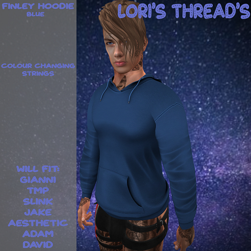[L.T] Finley Hoodie - Plain- Blue (ADD ME)