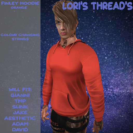 [L.T] Finley Hoodie - Plain- Orange (ADD ME)