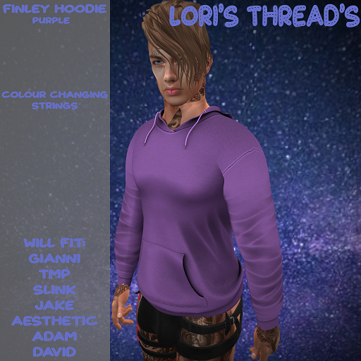 [L.T] Finley Hoodie - Plain- Purple (ADD ME)