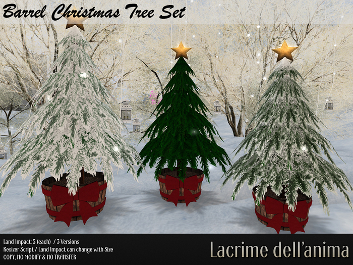 Barrel Christmas Tree Set *GIFT*