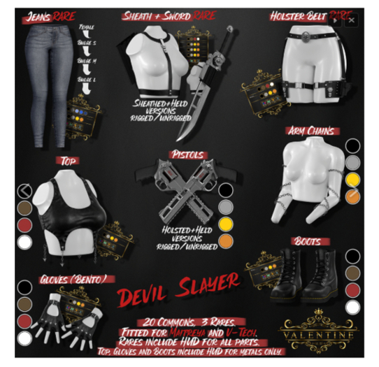 {Valentine}Devil Slayer Top - Red