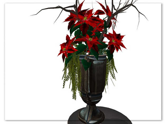 [AE] Home Decor - Exotic Poinsettia Floral Vase
