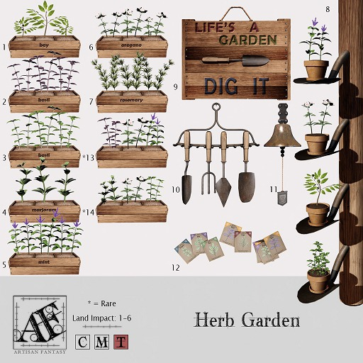 *AF* Herb Garden 13 - Crate Mix 1 RARE