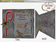 BMC2012 - WISHING YOU A MERRY CHRISTMAS - CANDY CANE  -  CARD.