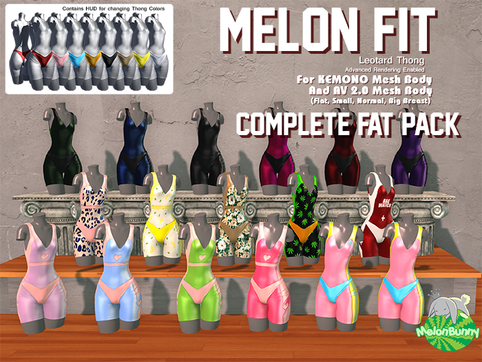 {MB} Melon Fit Fat Pack (Complete) Kemono