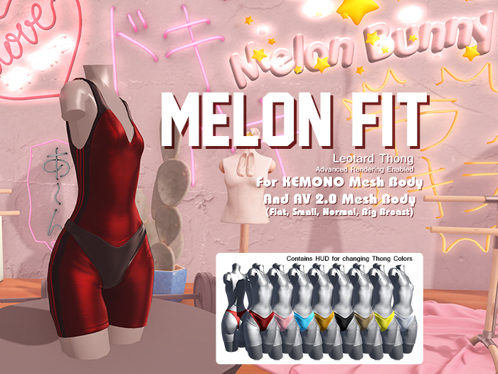 {MB} Melon Fit (Crimson) Kemono