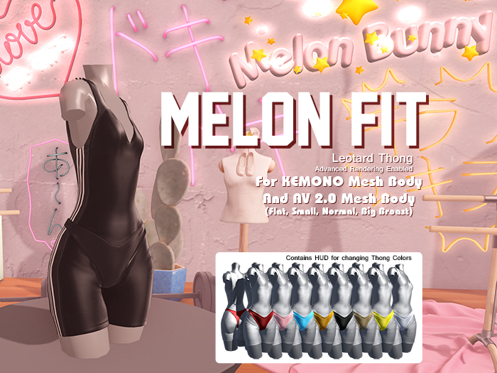 {MB} Melon Fit (Midnight) Kemono