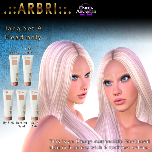 .::Arbri::. Jana Skin Set A Head DEMO (Omega)