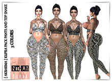 [ AKBARMA ] KUPRA PACK PANTS AND TOP SNAKE