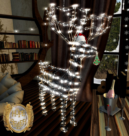 [HS] XMas Deer Floor Lamp Set