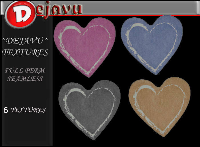 ^Dejavu^ Full Perm Valentines Heart  Rug-PNG