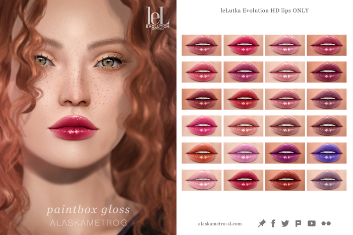 alaskametro<3 "Paintbox Gloss" lipstick | leLutka Evolution HD applier
