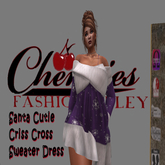CFA DRK Purple Criss Cross Santa Cutie Dress(Boxed)