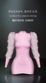 POISON ROUGE Loretta Dress Pink
