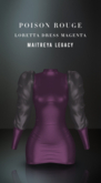 POISON ROUGE Loretta Dress Magenta