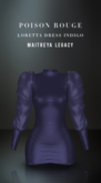 POISON ROUGE Loretta Dress Indigo