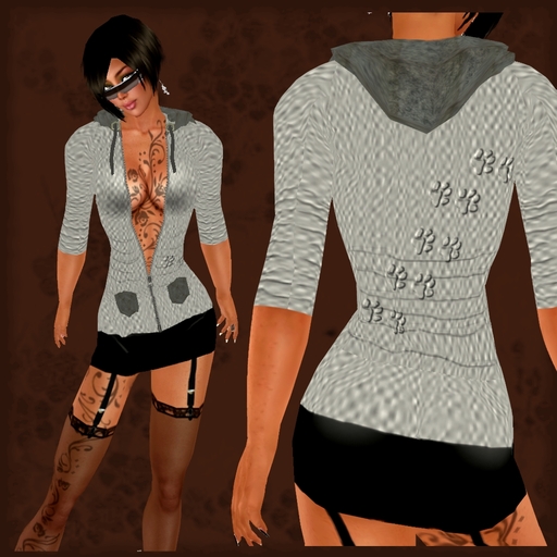 Zipperjacke** grau