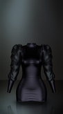 POISON ROUGE Loretta Dress Bluish Black