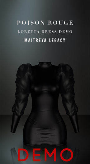 POISON ROUGE Loretta Dress DEMO