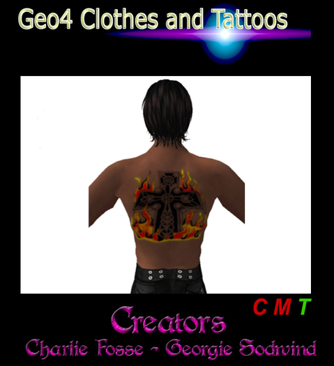 Geo4Clothes - Tattoo(celtic flaming cross)