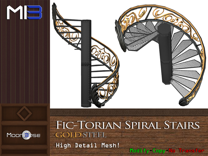[MB3] Fic-Torian Spiral Stairs - Gold Steel (Boxed)