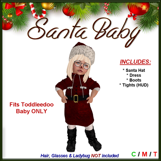{BBK} TDB Santa Baby Fitted Dress (Box)