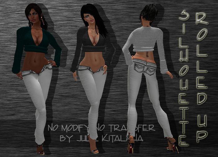 + Silhouette + RolledUp - White