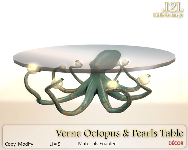 L2L Verne Octopus and Pearls Table