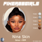 F88- NINA LIGHT SKIN BOM