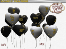 BMC2017 - ANIMATED  HAPPY NEW YEAR 2021  - FLOATING BALLOONS.