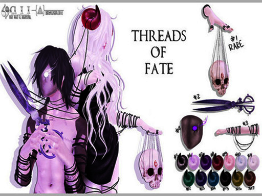 #6 Moirai Horns Lavander {aii}