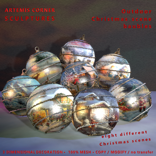 *AC* Outdoor Christmas scene baubles