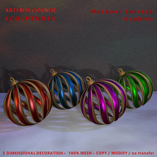 *AC* Outdoor twisted baubles