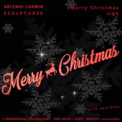 *AC* Marry Christmas sign 