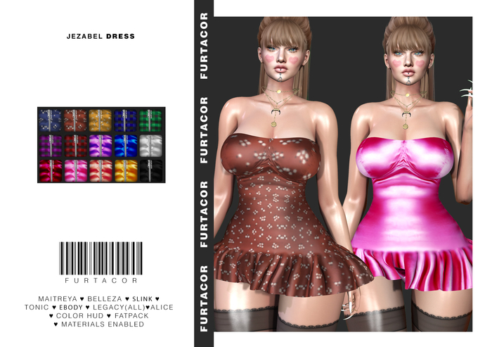 :::FurtaCor::Jezabel Dress (FATPACK)