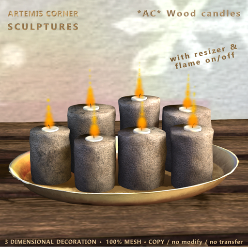 *AC* Wood candles 