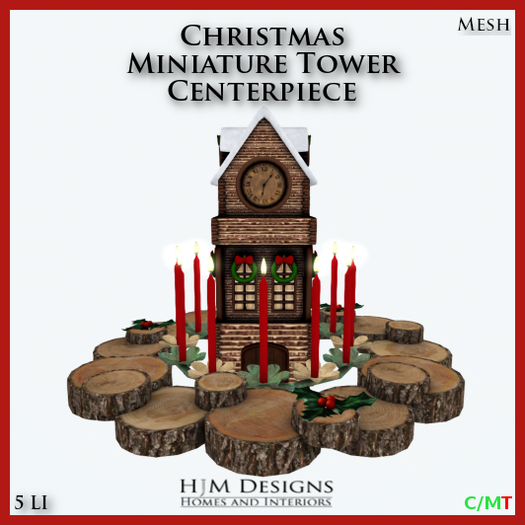 Christmas Miniature Tower Centerpiece