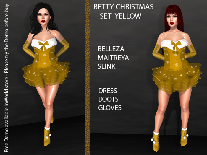 BETTY CHRISTMAS SET YELLOW by BA Store