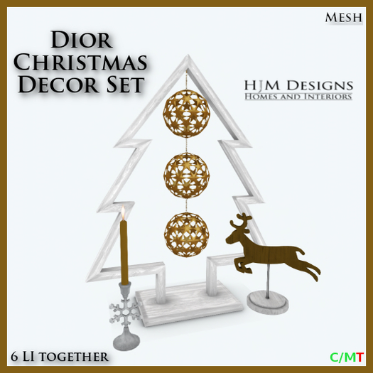 Dior Christmas Decor Set