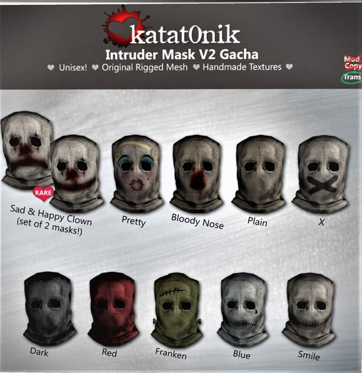*katat0nik* (blue) Intruder Mask