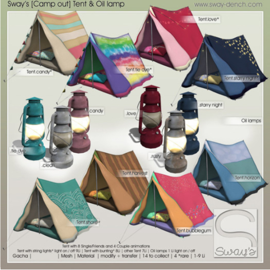 Sway's [Camp out] Tent . tie dye RARE