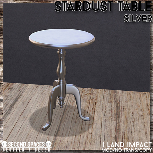Second Spaces - Stardust - side table - silver (bxd)