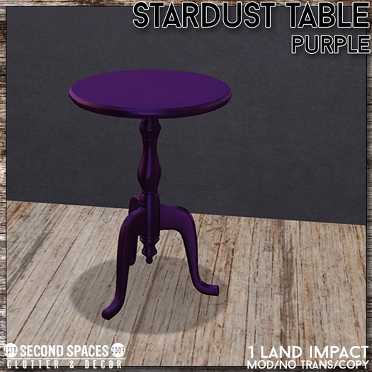 Second Spaces - Stardust - side table - purple (bxd)