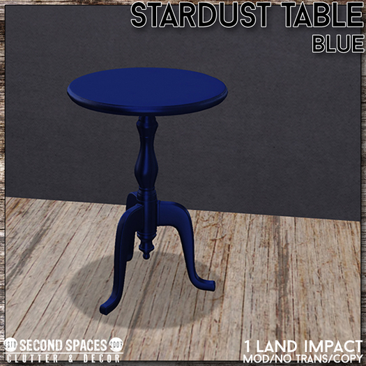 Second Spaces - Stardust - side table - blue (bxd)