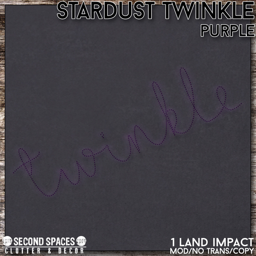 Second Spaces - Stardust - Twinkle purple (bxd)