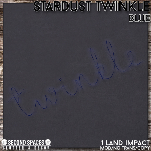 Second Spaces - Stardust - Twinkle blue (bxd)