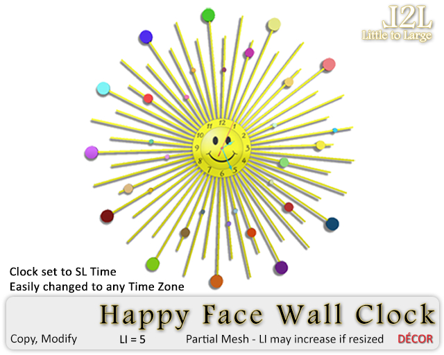 Happy Face Wall Clock