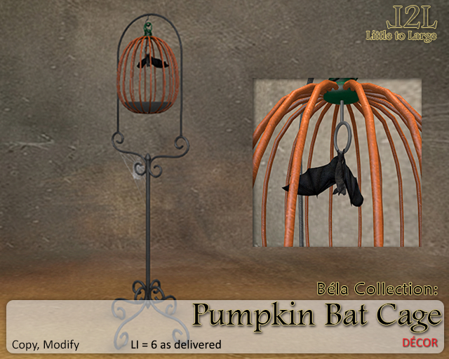 L2L Bela Collection Pumpkin Bat Cage