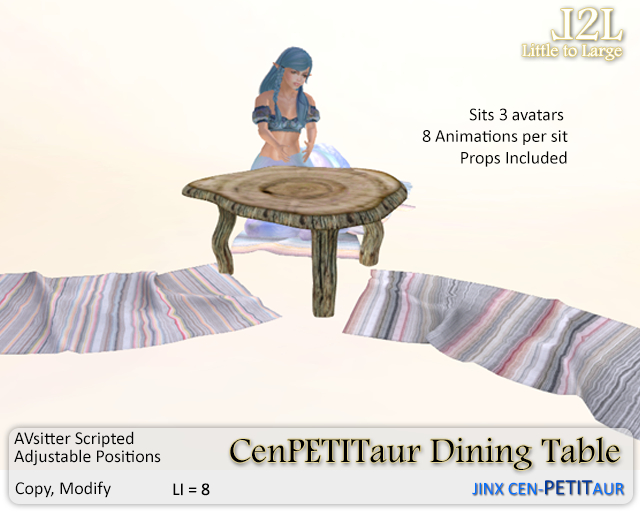 L2L CenPETITaur Dining Table