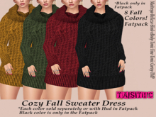 Tastic-Cozy Fall Sweater Dress Fatpack 50% Off Sale!